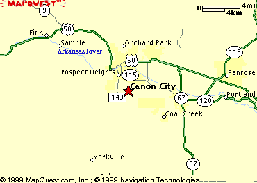 Canon City Map